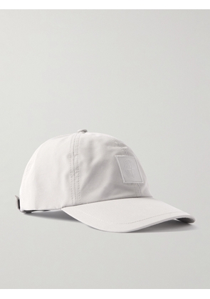 Stone Island - Ghost Logo-Appliquéd Organic Cotton-Canvas Cap - Men - Gray