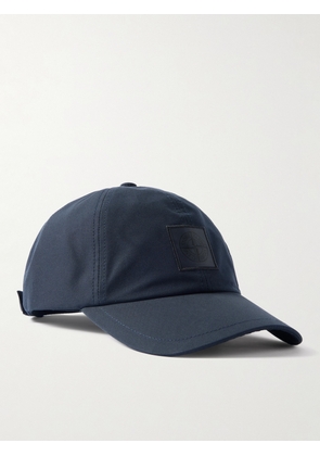 Stone Island - Ghost Logo-Appliquéd Organic Cotton-Canvas Cap - Men - Blue