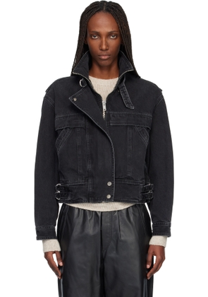 Isabel Marant Etoile Black Joseline Denim Jacket