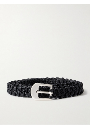 mfpen - 2cm Braided Leather Belt - Men - Black