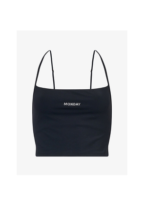 Womens Monday Swimwear Olympic Scoop-Neck Sports Bra