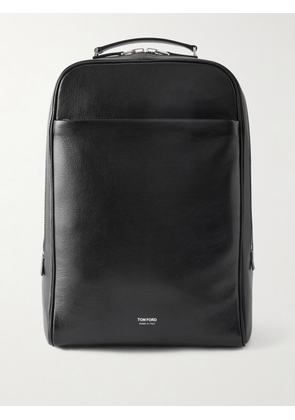 TOM FORD - Full-Grain Leather Backpack - Men - Black