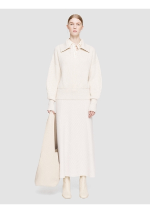 Light Cardigan Stitch Open Neck Jumper - L