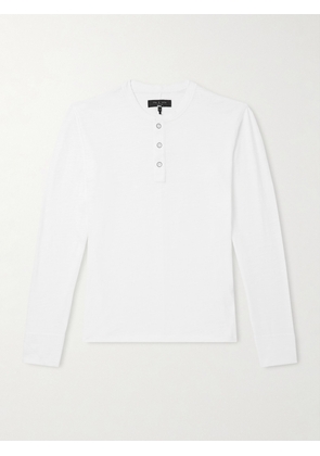 Rag & Bone - Cotton-Jersey Henley T-Shirt - Men - White - S