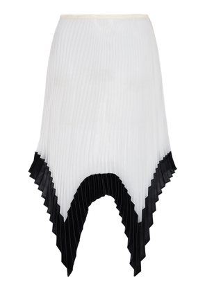 S.S.DALEY Edith Pleated Silk Midi Skirt - Moda Operandi