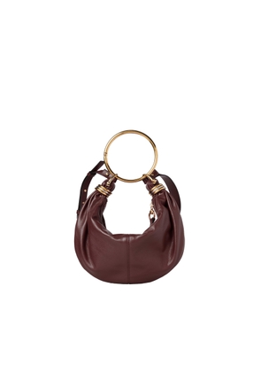 Chloe Small Bracelet Hobo Bag In Grained Leather