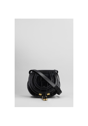Chloe Marcie Shoulder Bag In Black Leather