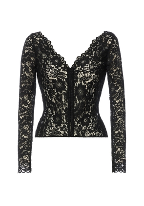 Lena Hoschek Exhibitionist Off-The-Shoulder Lace Top - Moda Operandi