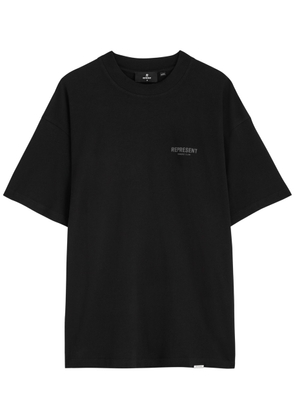 Represent Owners Club Logo Cotton T-shirt - Black - L