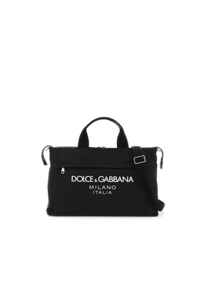 Dolce & Gabbana Nylon Duffle Bag With Logo