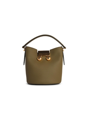 Marni Trunkaroo Green Leather Bag