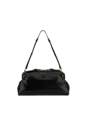Miu Miu Black Leather Shoulder Bag