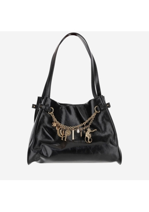 Chloe Glossy Leather Shoulder Bag