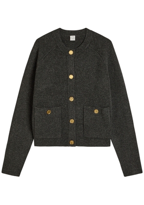 Toteme Wool-blend Cardigan - Charcoal - M (UK12 / M)