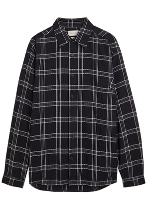 Oliver Spencer Garrison Plaid Cotton Shirt - Black - S