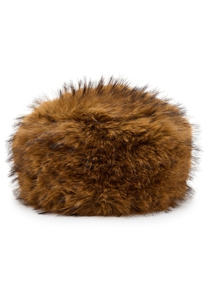 Lack OF Color Snuggle Faux fur Babushka hat - Brown - M/L