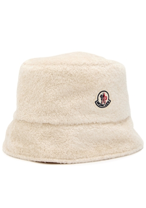 Moncler Reversible Logo Fleece and Shell Bucket hat - Cream - M (UK 12 / M)