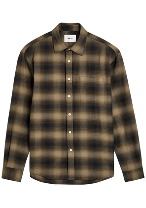NN07 Deon Plaid Cotton Shirt - Black - XL