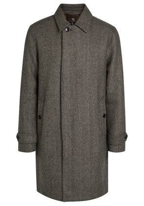Paige Brunetti Herringbone Wool-blend Coat - Brown - L