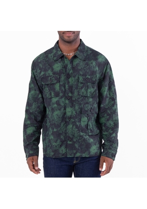 Kenzo Ghost Flower Print Shirt Jacket