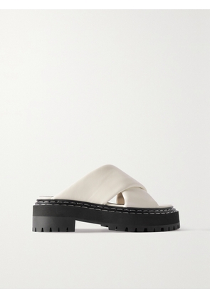 Proenza Schouler - Leather Platform Sandals - Cream - IT35,IT36,IT36.5,IT37,IT37.5,IT38,IT38.5,IT39,IT39.5,IT40,IT41,IT42