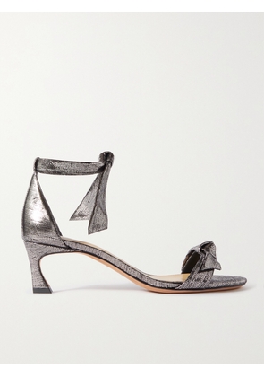 ALEXANDRE BIRMAN - Clarita Metallic Leather Sandals - Silver - IT35,IT35.5,IT36,IT36.5,IT37,IT37.5,IT38,IT38.5,IT39,IT39.5,IT40,IT40.5,IT41,IT41.5,IT42
