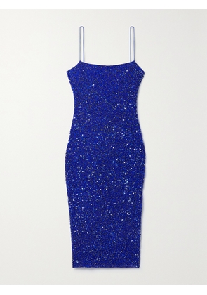 Retrofête - Prim Sequined Tulle Dress - Blue - xx small,x small,small,medium,large,x large,xx large