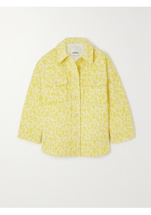 Isabel Marant - Odelino Leopard-print Wool Jacket - Yellow - FR 34,FR 36,FR 38,FR 40,FR 42