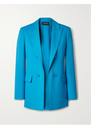 AKRIS - Lucia Wool-blend Crepe Blazer - Blue - US4,US6,US8,US10,US12,US14