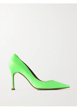 Amina Muaddi - Sharon Neon Leather Pumps - Green - IT35,IT35.5,IT36,IT36.5,IT37,IT37.5,IT38,IT38.5,IT39,IT39.5,IT40,IT40.5,IT41,IT41.5,IT42