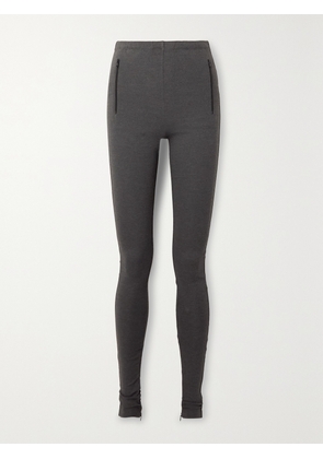WARDROBE.NYC - Stretch-ponte Leggings - Gray - xx small,x small,small,medium,large,x large