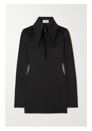 16ARLINGTON - Adara Cutout Stretch-jersey Mini Dress - Black - UK 4,UK 6,UK 8,UK 10,UK 12,UK 14,UK 16