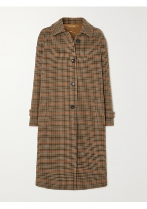 FORTELA - Alessandro Checked Wool-blend Coat - Brown - IT38,IT40,IT42,IT44,IT46