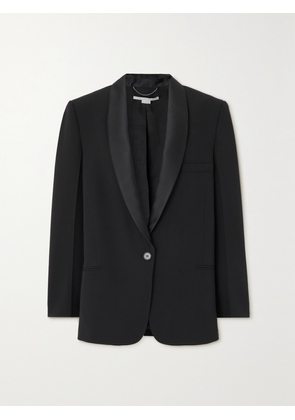 Stella McCartney - Satin-trimmed Twill Blazer - Black - IT34,IT36,IT38,IT40,IT42,IT44,IT46,IT48,IT50