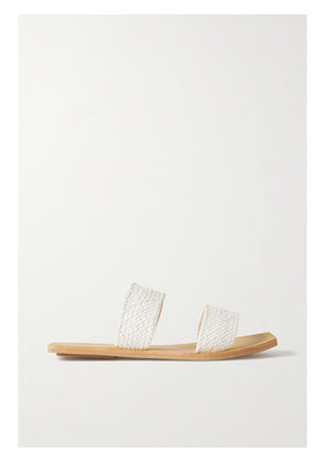 ST. AGNI - + Net Sustain Clea Woven Leather Slides - White - IT35,IT36,IT37,IT38,IT39,IT40,IT41,IT42