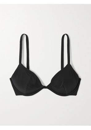 FORM AND FOLD - + Net Sustain D-g The Triangle Recycled Underwired Bikini Top - Black - 32D,34D,36D,38D,32DD,34DD,36DD,38DD,30E,32E,34E,36E,38E,30F,32F,34F,36F,38F,30FF,32FF,34FF,36FF,30G,32G,34G,36G