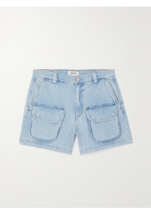 AGOLDE - + Net Sustain Vida Organic Denim Shorts - Blue - 23,24,25,26,27,28,29,30,31,32