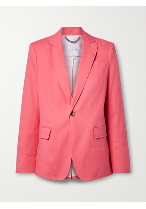 A.L.C. - Donovan Linen-blend Blazer - Pink - US00,US0,US2,US4,US6,US8,US10,US12,US14