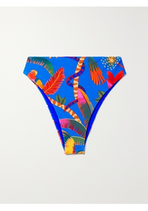 Farm Rio - Printed Bikini Briefs - Blue - x small,small,medium,large,x large