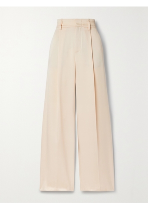 VINCE - Twill Wide-leg Pants - Neutrals - US00,US0,US2,US4,US6,US8,US10,US12,US14