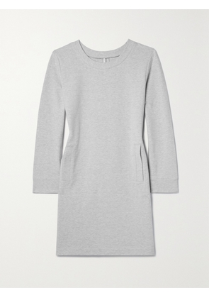 Norma Kamali - Cotton-blend Jersey Mini Dress - Gray - xx small,x small,small,medium,large,x large