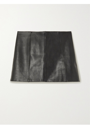 PETAR PETROV - Kick-ass Leather Mini Skirt - Black - FR 34,FR 36,FR 38,FR 40,FR 42
