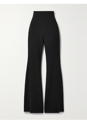SERGIO HUDSON - Crepe Flared Pants - Black - US2,US4,US6,US8,US10,US12,US14