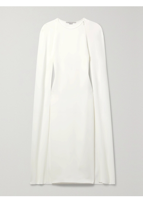 Stella McCartney - + Net Sustain Cape-effect Crepe Midi Dress - White - IT34,IT36,IT38,IT40,IT42,IT44,IT46,IT48,IT50