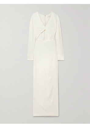 LAPOINTE - Cutout Crepe Maxi Dress - Cream - US0,US2,US4,US6,US8,US10,US12,US14