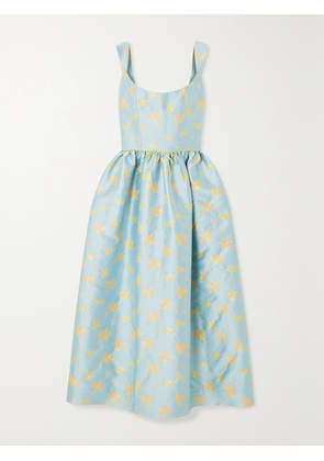 MARKARIAN - Apple Floral-brocade Midi Dress - Blue - US0,US2,US4,US6,US8,US10,US12,US14