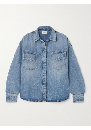 HALFBOY - Oversized Distressed Denim Shirt - Blue - x small,small,medium,large,x large