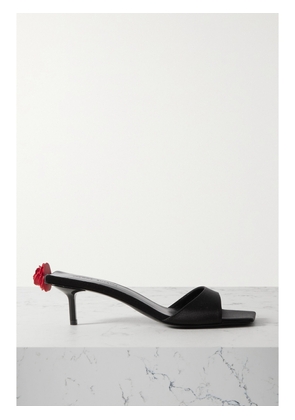 Magda Butrym - Embellished Satin Mules - Black - IT35,IT36,IT37,IT37.5,IT38,IT39,IT40,IT41