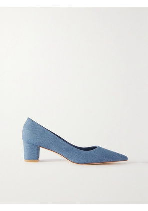 Stuart Weitzman - Stuart Denim Point-toe Pumps - Blue - US5,US5.5,US6,US6.5,US7,US7.5,US8,US8.5,US9,US9.5,US10,US10.5,US11,US11.5