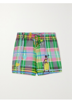 AZ FACTORY - Chromatic Love Printed Silk Shorts - Green - FR 34,FR 36,FR 38,FR 40,FR 42